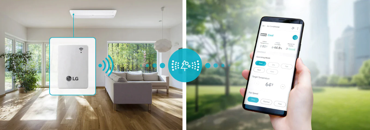 may lanh am tran LG 1 huong thoi