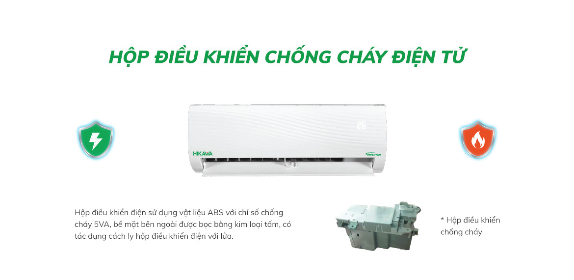 tinh nang may lanh treo tuong Hikawa Inverter 2